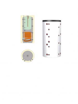 Ballon TANK-in-TANK 600L  - ECS 146L  - avec 1 échangeur acier