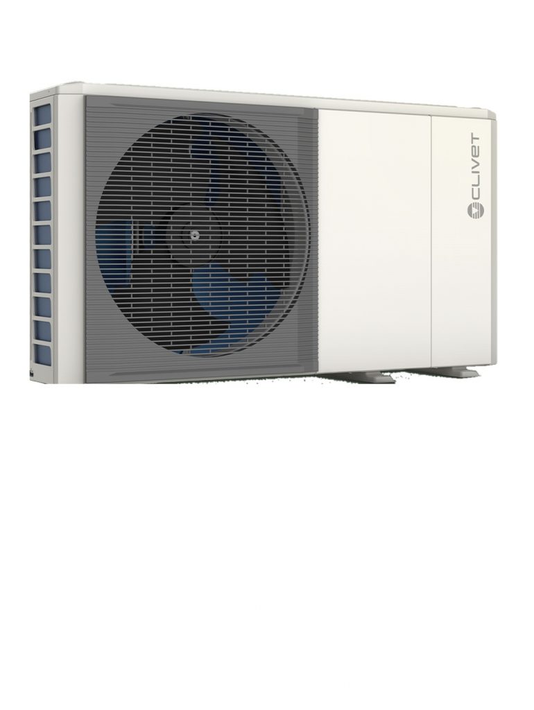 PAC EDGE EVO 2.0 MONOBLOC 8KW MONOPHASE avec appoint Elec ajouter telecommande WiSAN-YME 1 S 4.1 IBH - CLIVET