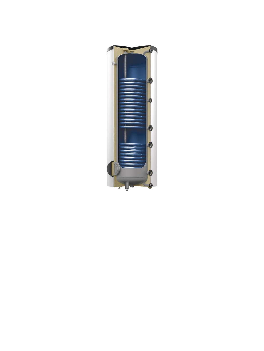 Préparateur 500L 2 echangeurs PAC - BLANC - Classe C - Reflex